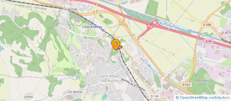 localisation de l'entreprise SCI LA MALAMOUSQUE  SAINT-ALBAN-DE-ROCHE