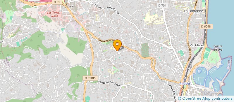 localisation de l'entreprise SCI LA MALAMOUSQUE DOREE à ANTIBES