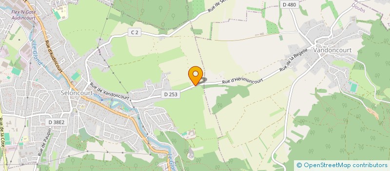 localisation de l'entreprise SCI LA MALATIERE  SELONCOURT