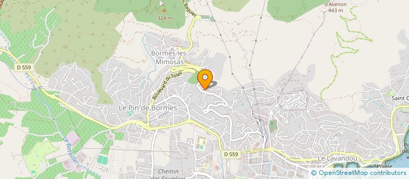 localisation de l'entreprise SCI LA MALAUTIO à BORMES-LES-MIMOSAS