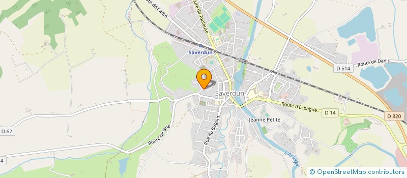 localisation de l'entreprise SCI LA MALETTE à SAVERDUN