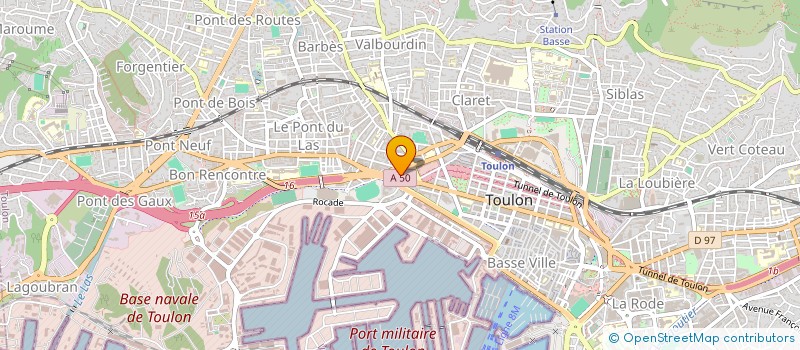 localisation de l'entreprise SCI LA MALIBRAN  TOULON