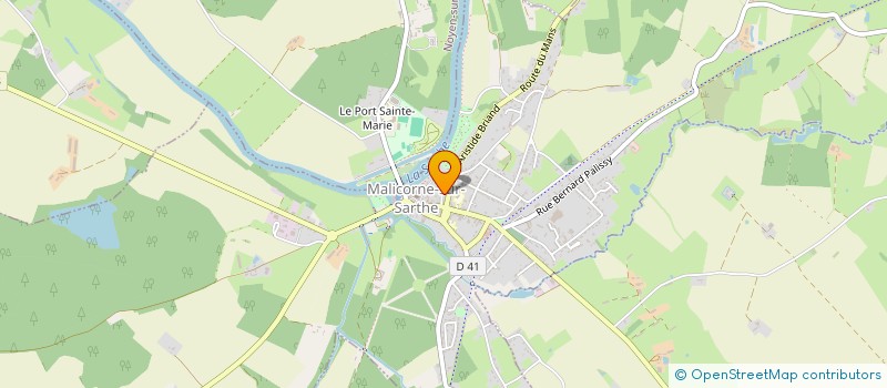 localisation de l'entreprise SCI LA MALICORNAISE  MALICORNE-SUR-SARTHE