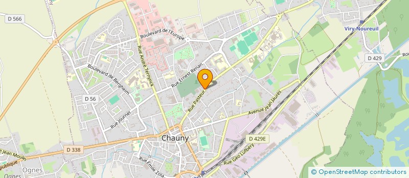 localisation de l'entreprise SCI LA MALMAISON à CHAUNY