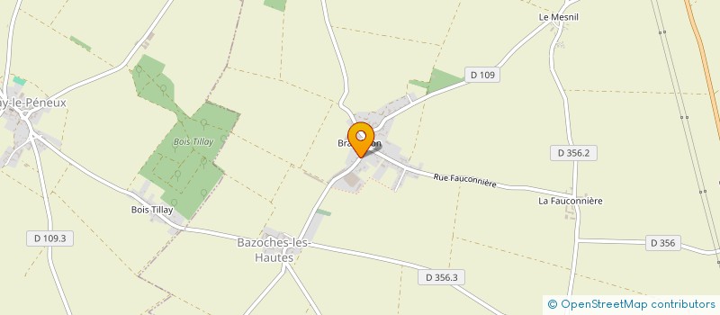 localisation de l'entreprise SCI LA MALMAISON à BAZOCHES-LES-HAUTES