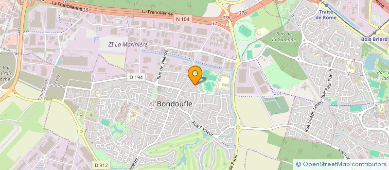 localisation de l'entreprise SCI LA MALOUINE à BONDOUFLE