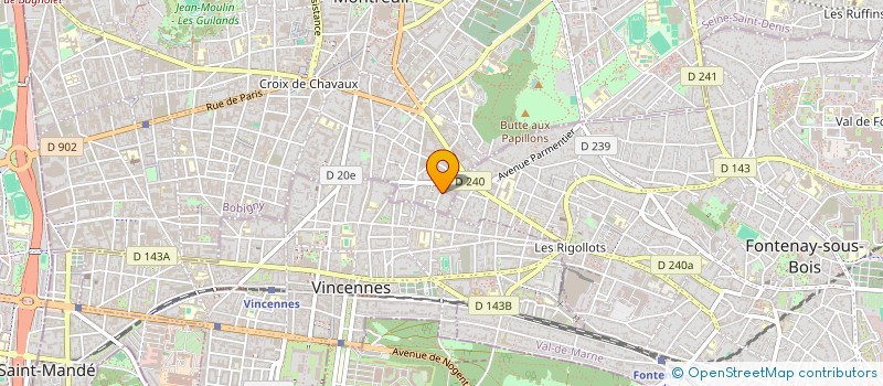 localisation de l'entreprise SCI LA MALOUINE à MONTREUIL