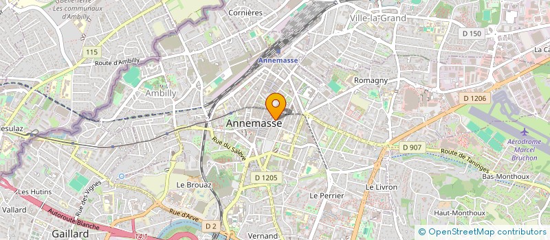 localisation de l'entreprise SCI LA MALOUINE à ANNEMASSE