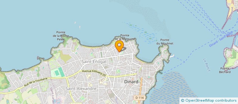 localisation de l'entreprise SCI LA MALOUINE KER LAUMEC  DINARD