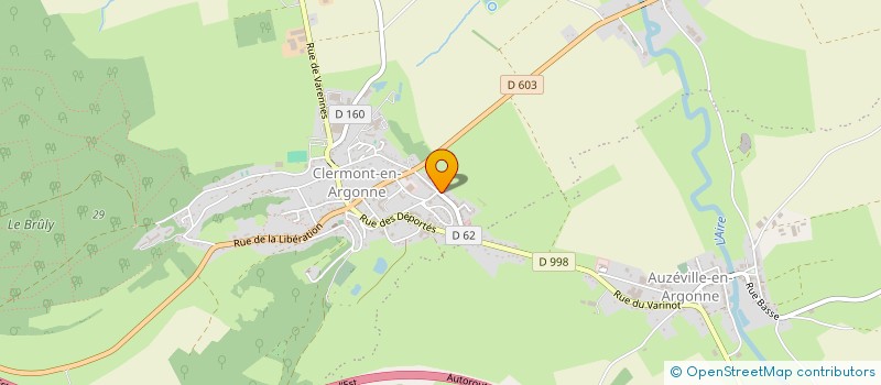 localisation de l'entreprise SCI LA MALSENEZ à CLERMONT-EN-ARGONNE