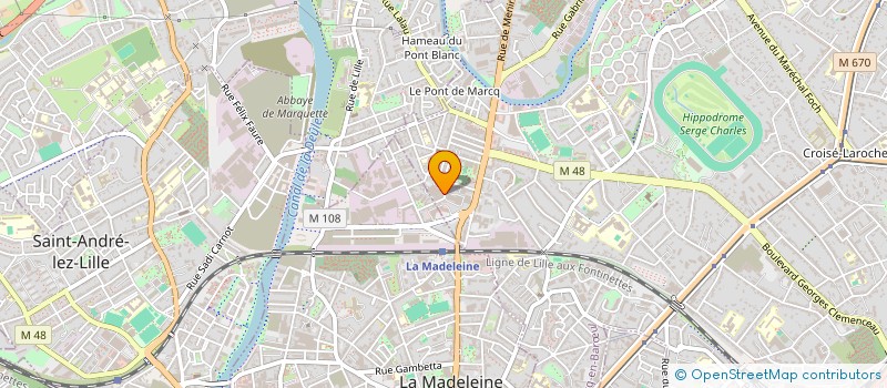 localisation de l'entreprise SCI LA MALTERIE à MARCQ-EN-BARŒUL