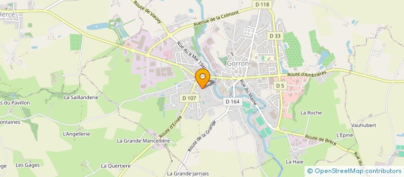 localisation de l'entreprise SCI LA MANCHE PROPERTIES  GORRON