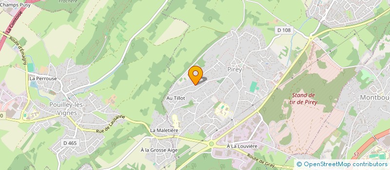 localisation de l'entreprise SCI LA MANGE  PIREY