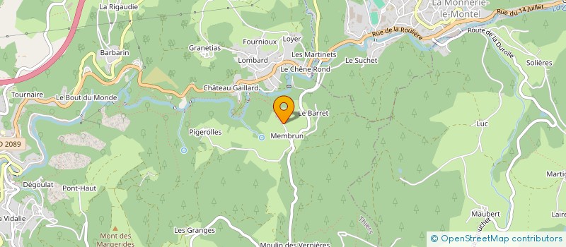 localisation de l'entreprise SCI LA MANU  THIERS