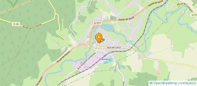 localisation de l'entreprise SCI LA MANUFACTURE JEAN-LUC PAQUIGNON  PREMERY