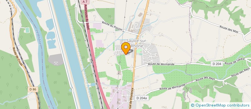 localisation de l'entreprise SCI LA MAOUCHE  SAULCE-SUR-RHONE