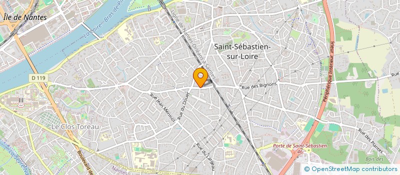 localisation de l'entreprise SCI LA MARAICHINE  SAINT-SEBASTIEN-SUR-LOIRE