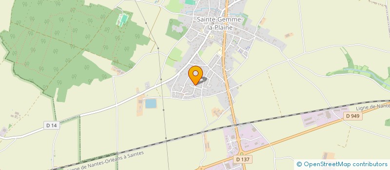 localisation de l'entreprise SCI LA MARAUDIERE  SAINTE-GEMME-LA-PLAINE