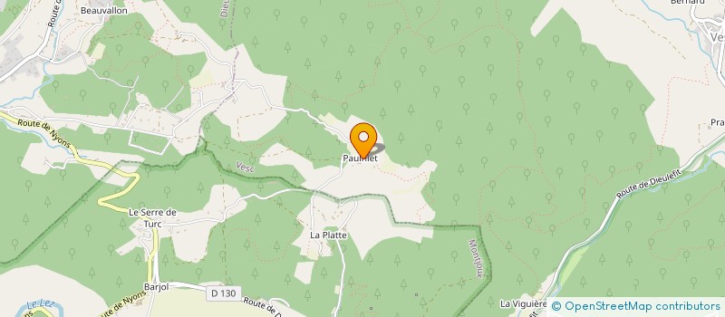 localisation de l'entreprise SCI LA MARE  MONTJOUX