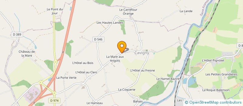 localisation de l'entreprise SCI LA MARE AUX ANGOTS à CAVIGNY