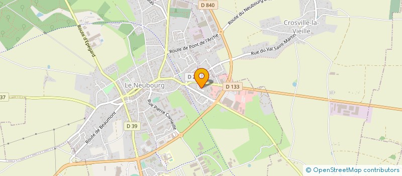 localisation de l'entreprise SCI LA MARE AUX JONCS  LE NEUBOURG