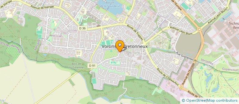 localisation de l'entreprise SCI LA MARE CAILLON  VOISINS-LE-BRETONNEUX