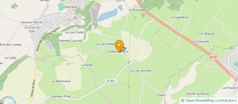 localisation de l'entreprise SCI LA MARE DE BRIX  BRIX