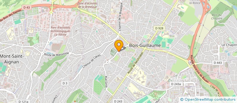 localisation de l'entreprise SCI LA MARE DES CHAMPS à BOIS-GUILLAUME
