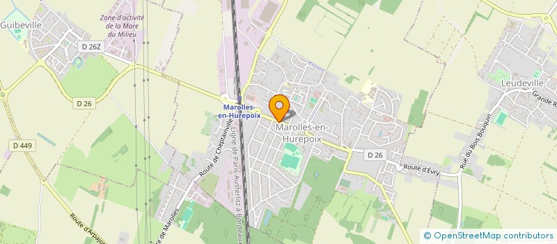 localisation de l'entreprise SCI LA MARE DU MILIEU  GUIBEVILLE