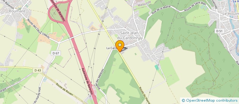 localisation de l'entreprise SCI LA MARE JULIE  SAINT-JEAN-DU-CARDONNAY