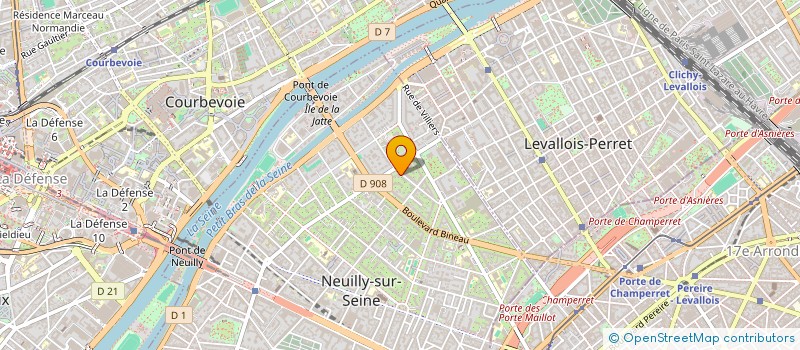localisation de l'entreprise SCI LA MARE PLATE à NEUILLY-SUR-SEINE