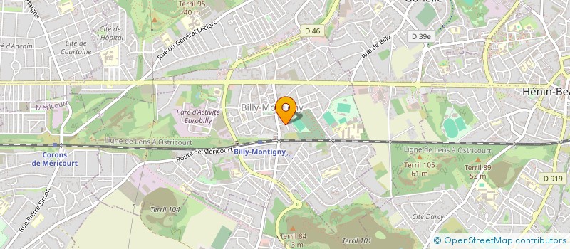 localisation de l'entreprise SCI LA MAREE à BILLY-MONTIGNY