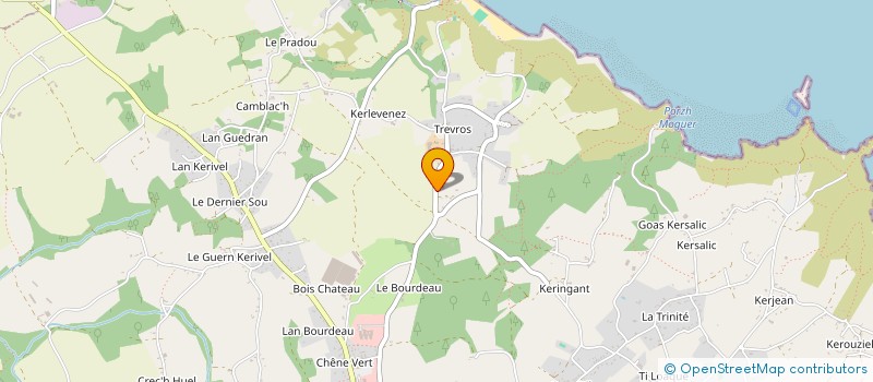 localisation de l'entreprise SCI LA MARELLE  PLOUHA