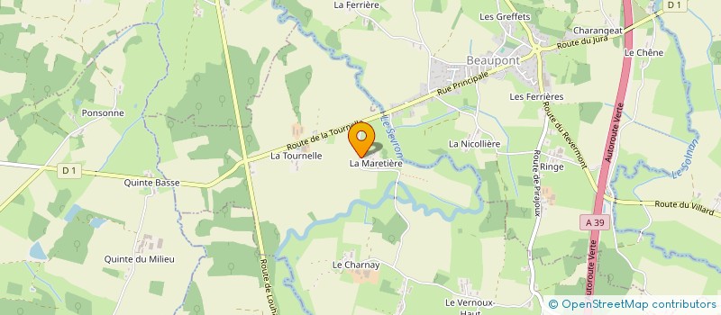 localisation de l'entreprise SCI LA MARETIERE  PIRAJOUX