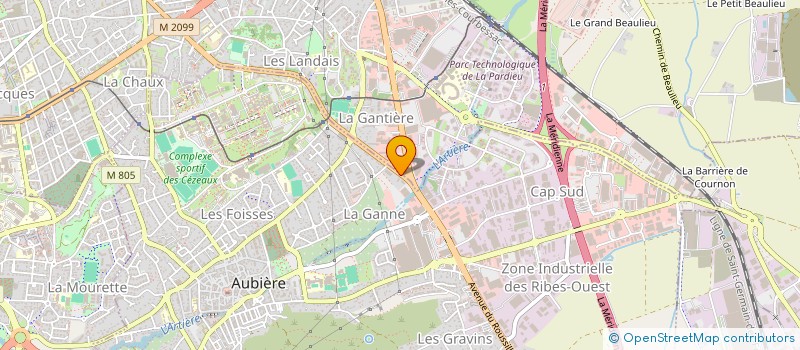 localisation de l'entreprise SCI LA MARGERIDE  AUBIERE