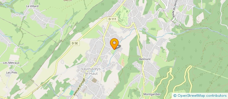 localisation de l'entreprise SCI LA MARGOTTE  VAULNAVEYS-LE-HAUT