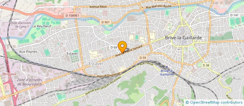 localisation de l'entreprise SCI LA MARGOTTE  BRIVE-LA-GAILLARDE