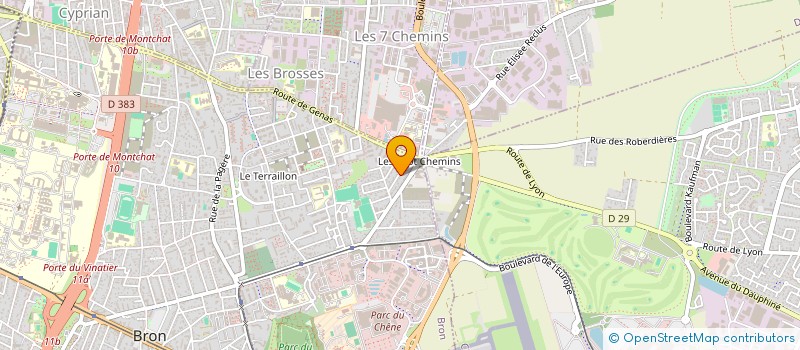 localisation de l'entreprise SCI LA MARGUERITE  BRON