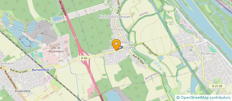 localisation de l'entreprise SCI LA MARGUERITE  BARTENHEIM