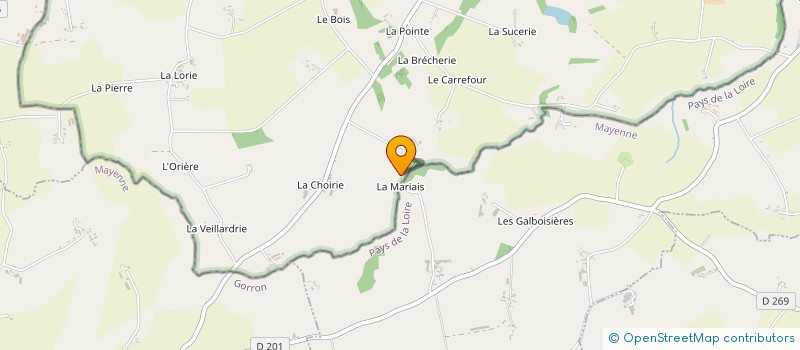 localisation de l'entreprise SCI LA MARIAIS à PASSAIS VILLAGES