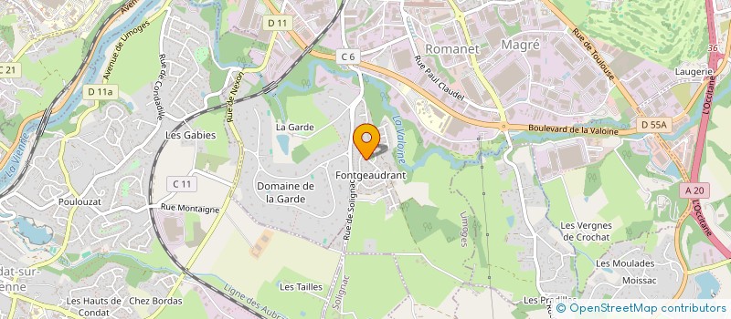 localisation de l'entreprise SCI LA MARIE STEPHANE à LIMOGES