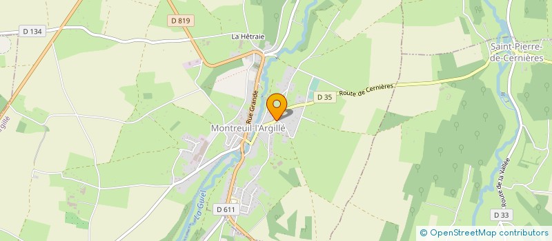 localisation de l'entreprise SCI LA MARIGOT  MONTREUIL-L'ARGILLE