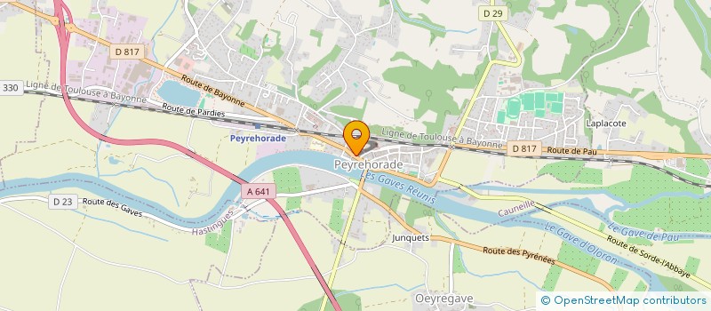 localisation de l'entreprise SCI LA MARINA  PEYREHORADE