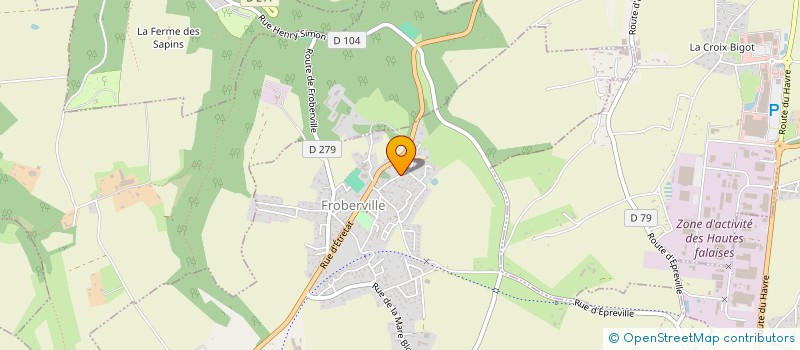 localisation de l'entreprise SCI LA MARINA  SENNEVILLE-SUR-FECAMP