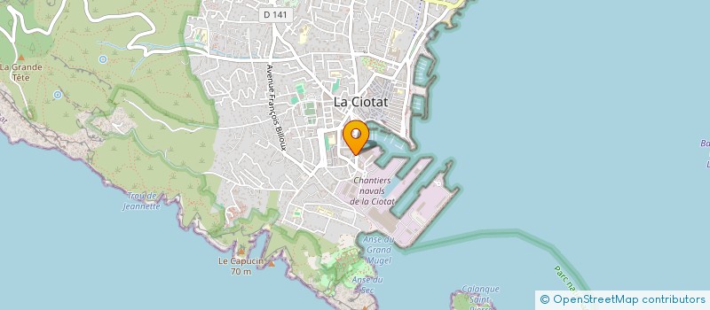 localisation de l'entreprise SCI LA MARINE à LA CIOTAT
