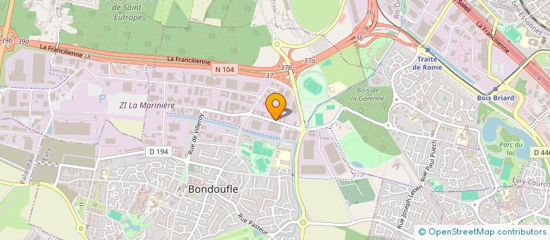 localisation de l'entreprise SCI LA MARINIERE à BONDOUFLE
