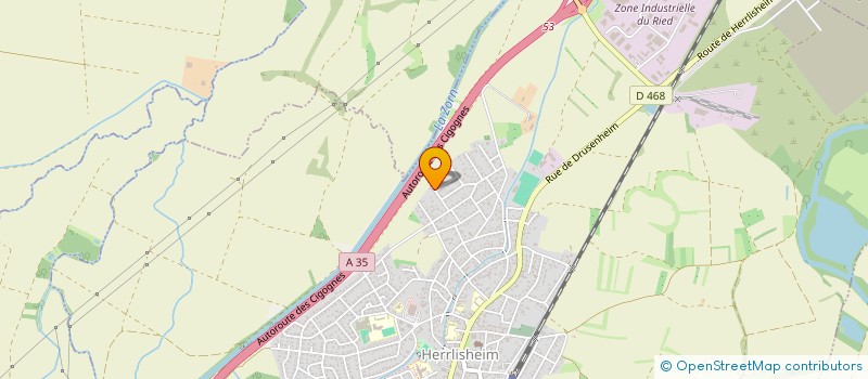 localisation de l'entreprise SCI LA MARINIERE  HERRLISHEIM