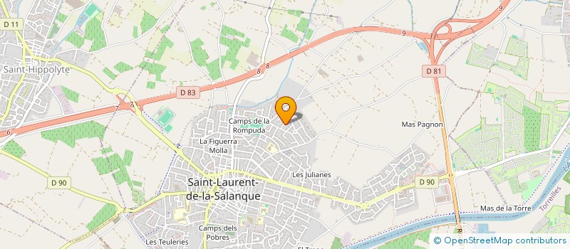 localisation de l'entreprise SCI LA MARINOISE  SAINT-LAURENT-DE-LA-SALANQUE