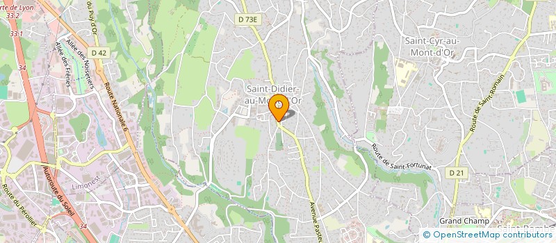 localisation de l'entreprise SCI LA MARIQUE  SAINT-DIDIER-AU-MONT-D'OR