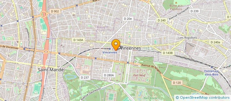 localisation de l'entreprise SCI LA MARMILLONNE à VINCENNES